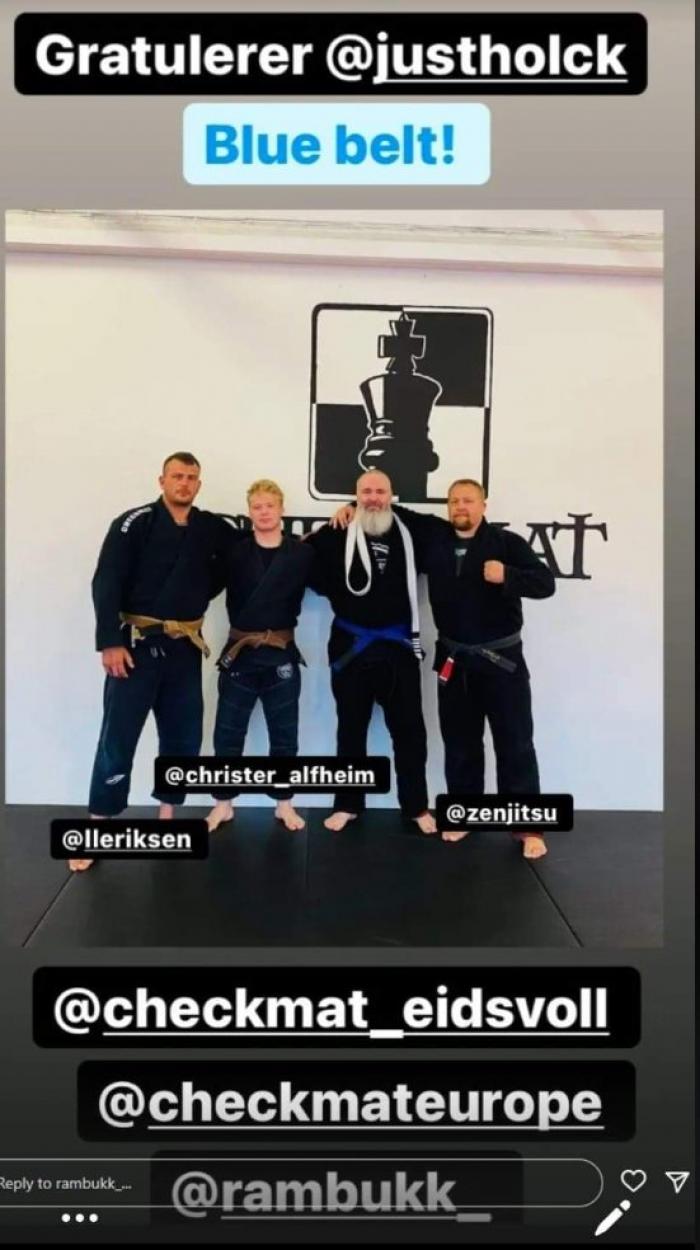 Blue belt · July 25, 2022 · Promoted by Audun Martinsen