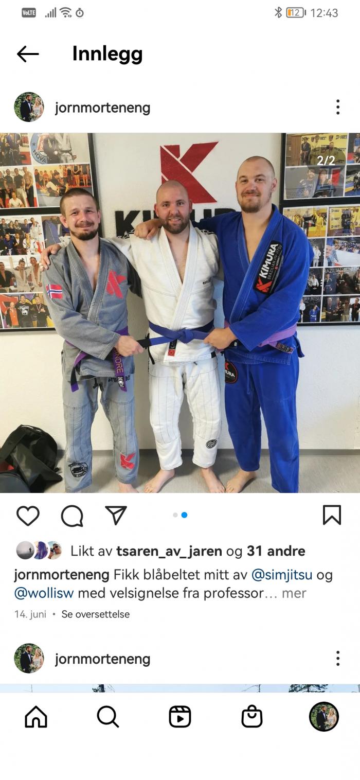 Blue belt · June 13, 2022 · Promoted by José Carlos Hissa Granja