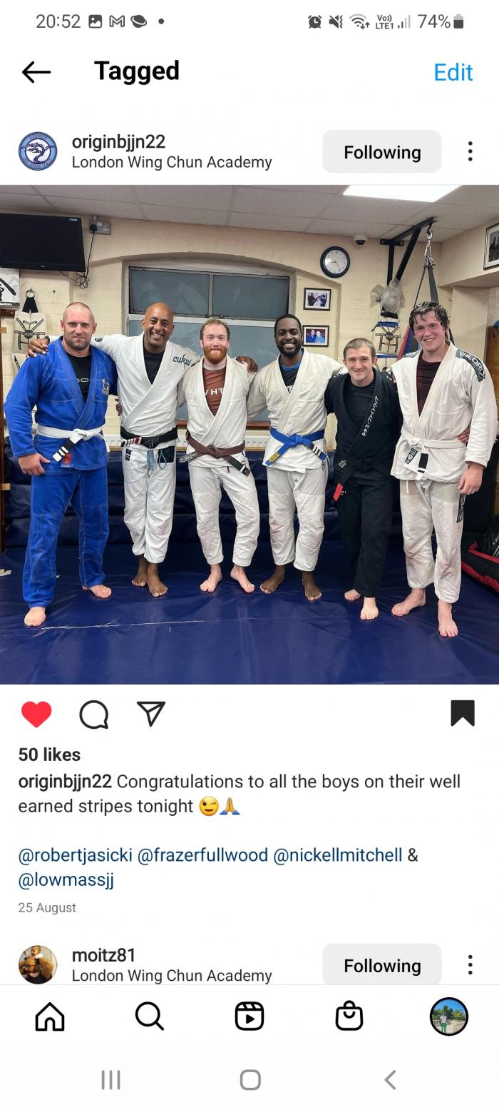 Blue belt · August 5, 2021 · Promoted by Mark Phillips