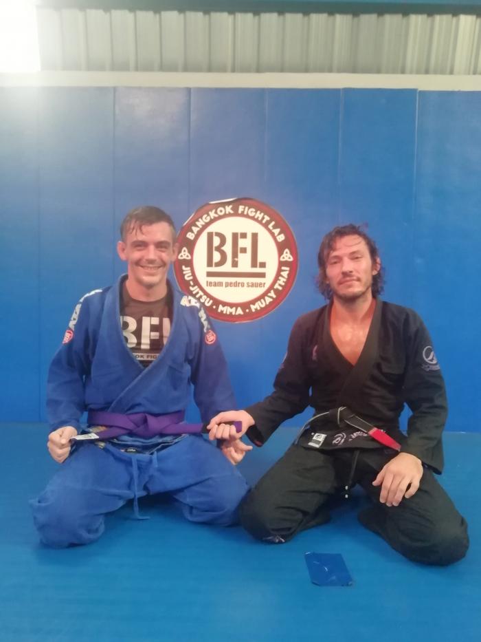 Purple belt · August 16, 2021 · Promoted by Morgan Perkins