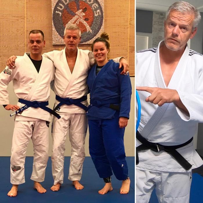 With my kids (3x blue belt BJJ and 3x black belt judo)