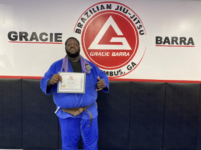 Brown belt · February 8, 2022 · Promoted by Joshua bowlin