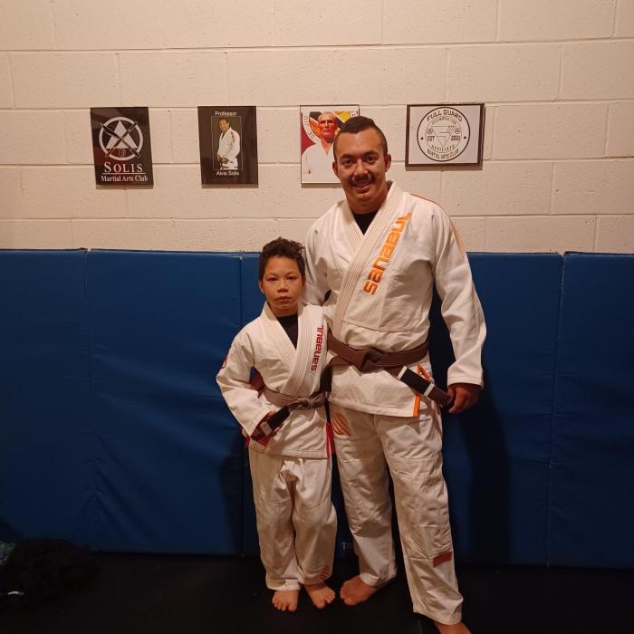 promoted to solid grey from grey white belt