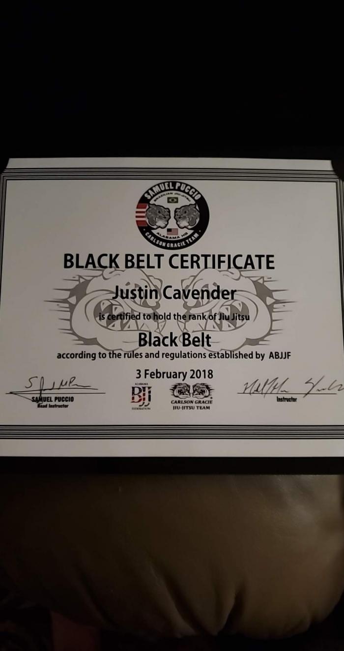 Black belt · February 3, 2018 · Promoted by Samuel Puccio
