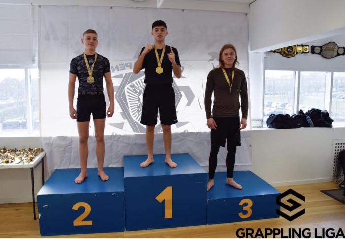 Podium at grappling liga. 3rd.