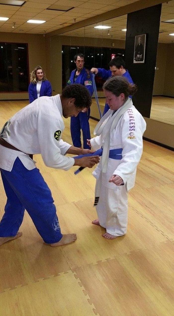 Blue belt · March 13, 2015 · Promoted by Kevin Johnson
