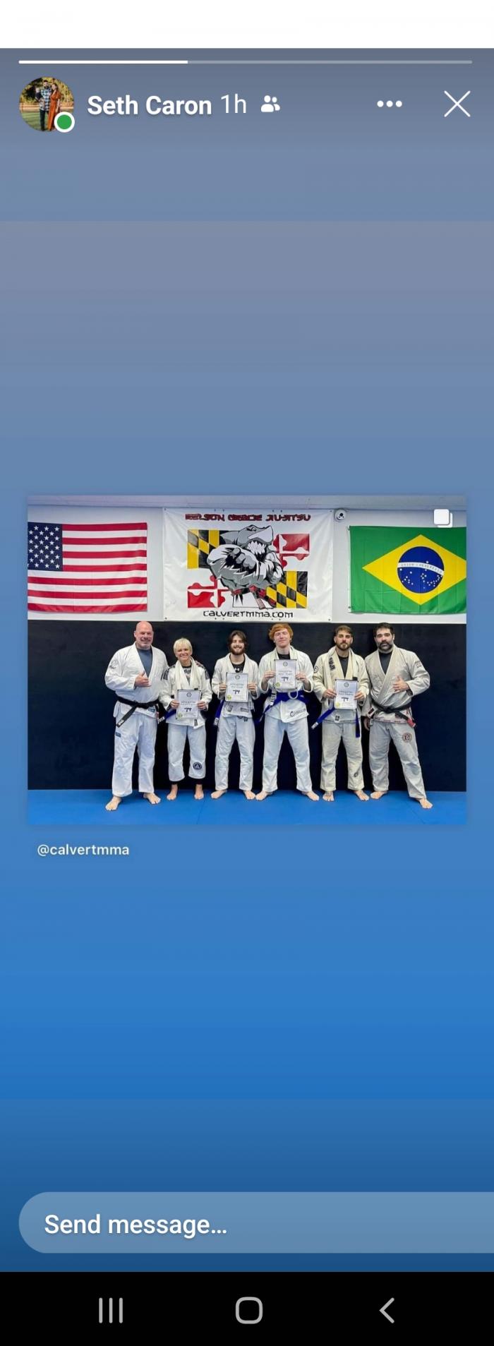 Blue belt · October 1, 2022 · Promoted by Jim Thrift