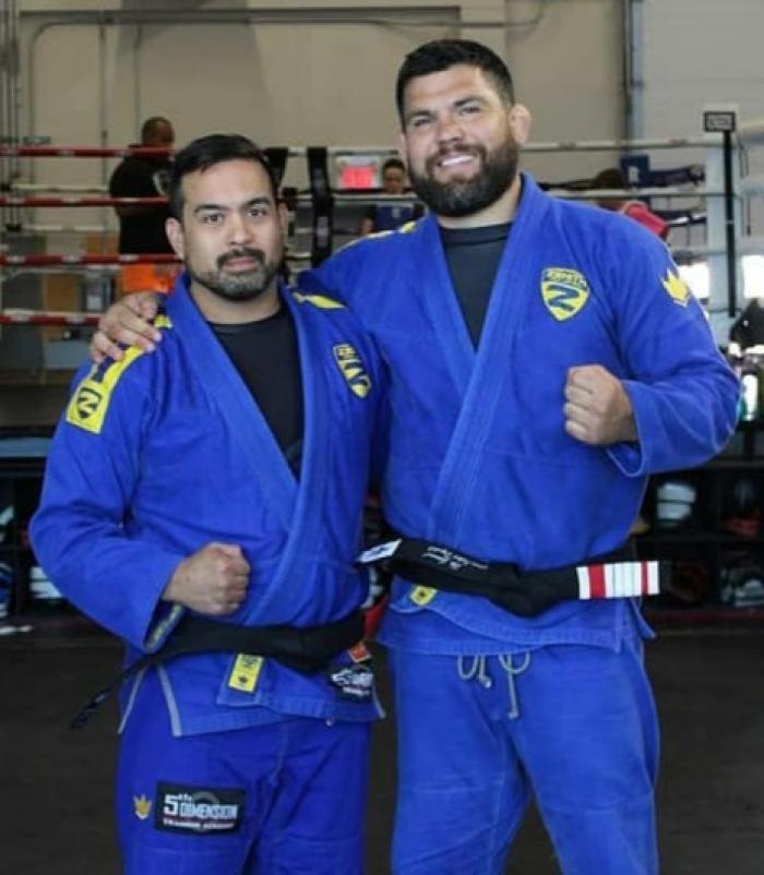 Me and my coach, Robert Drysdale