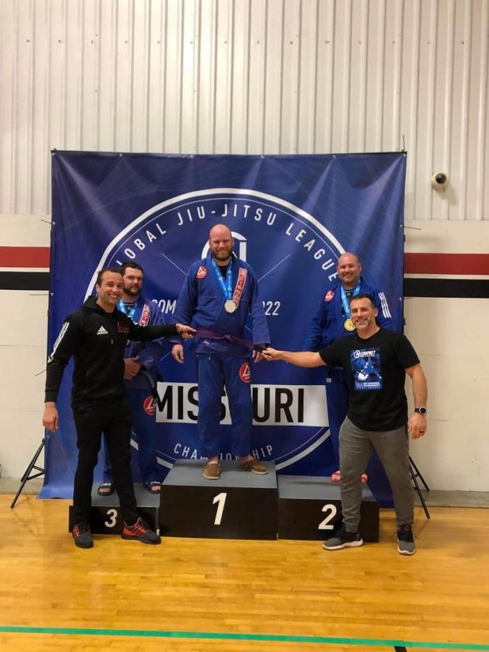 Purple belt · January 29, 2022 · Promoted by Beau Viehmann