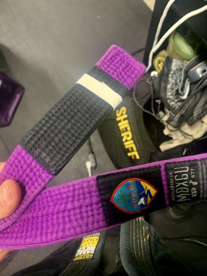 Purple belt · October 16, 2021 · Promoted by Clifton Nededog