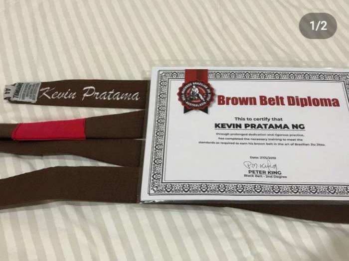 Brown belt · May 28, 2019 · Promoted by Peter King