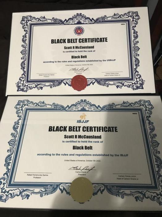 IBJJF - Black Belt Certificate