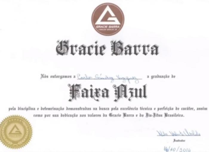 Blue belt · October 16, 2016 · Promoted by Aldo Valente Ubaldo