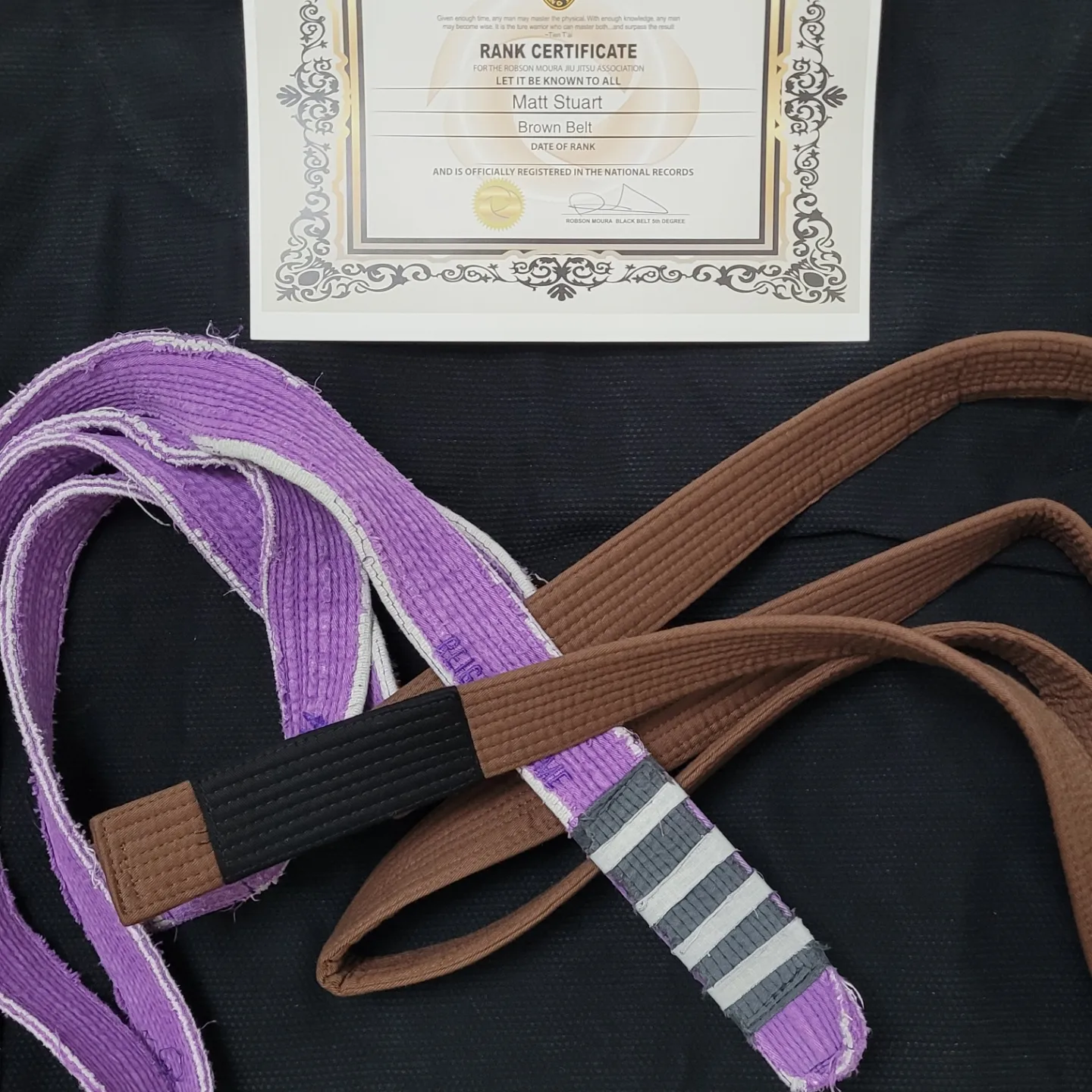 Brown belt · October 22, 2022 · Promoted by Robson Moura