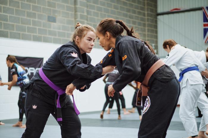 Training at a Women Who Fight event