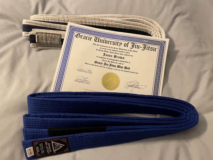 Blue belt · August 23, 2022 · Promoted by Benjamin Zapata