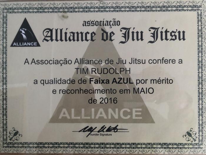 Blue belt · May 21, 2016 · Promoted by Ulf Ehlert