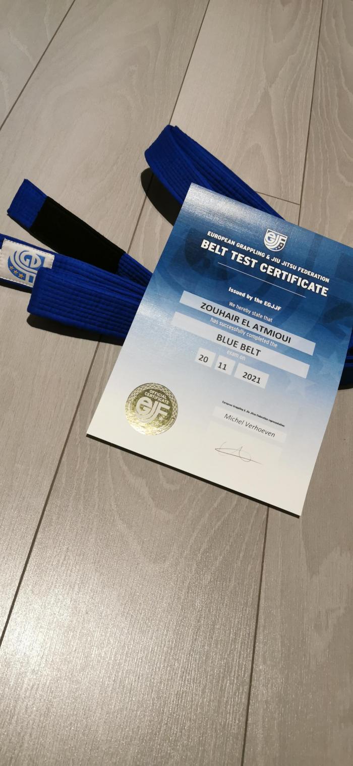 Blue belt · November 20, 2021 · Promoted by Michel Verhoeven