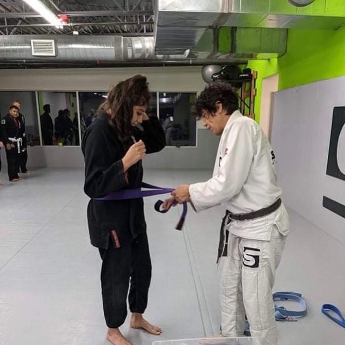 Purple belt · October 18, 2021 · Promoted by Cindy