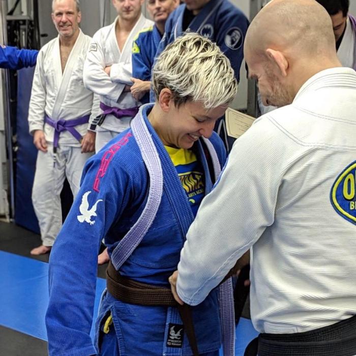 Brown belt · January 27, 2019 · Promoted by Elliott Bayev