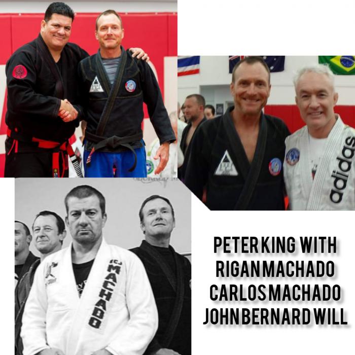 My Mentor, Prof. Peter King is connected to Will-Machado BJJ founders (he's a 3rd degree Black Belt under Rigan Machado), black belt under John Will and & Machado brothers
