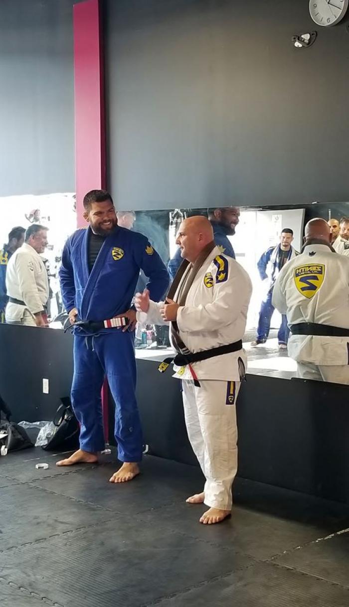 Receiving my Black Belt from Professor Robert Drysdale October 2019