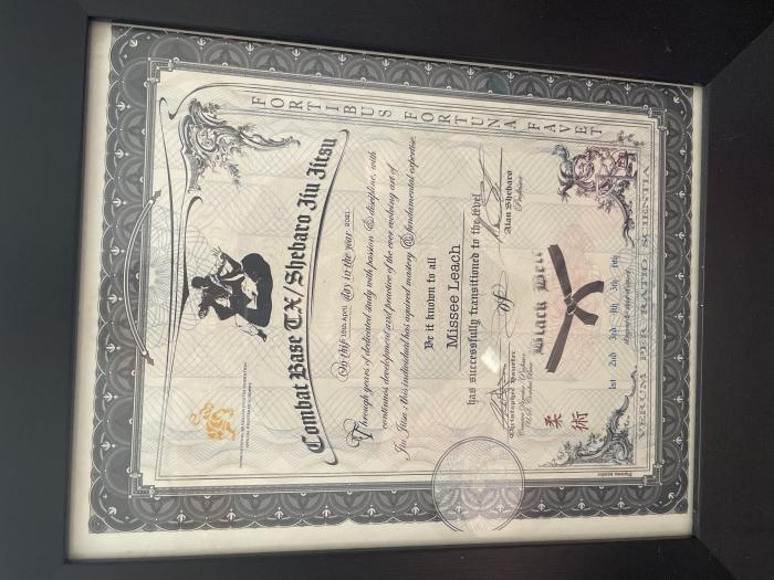 Black belt · April 15, 2021 · Promoted by Alan Shebaro