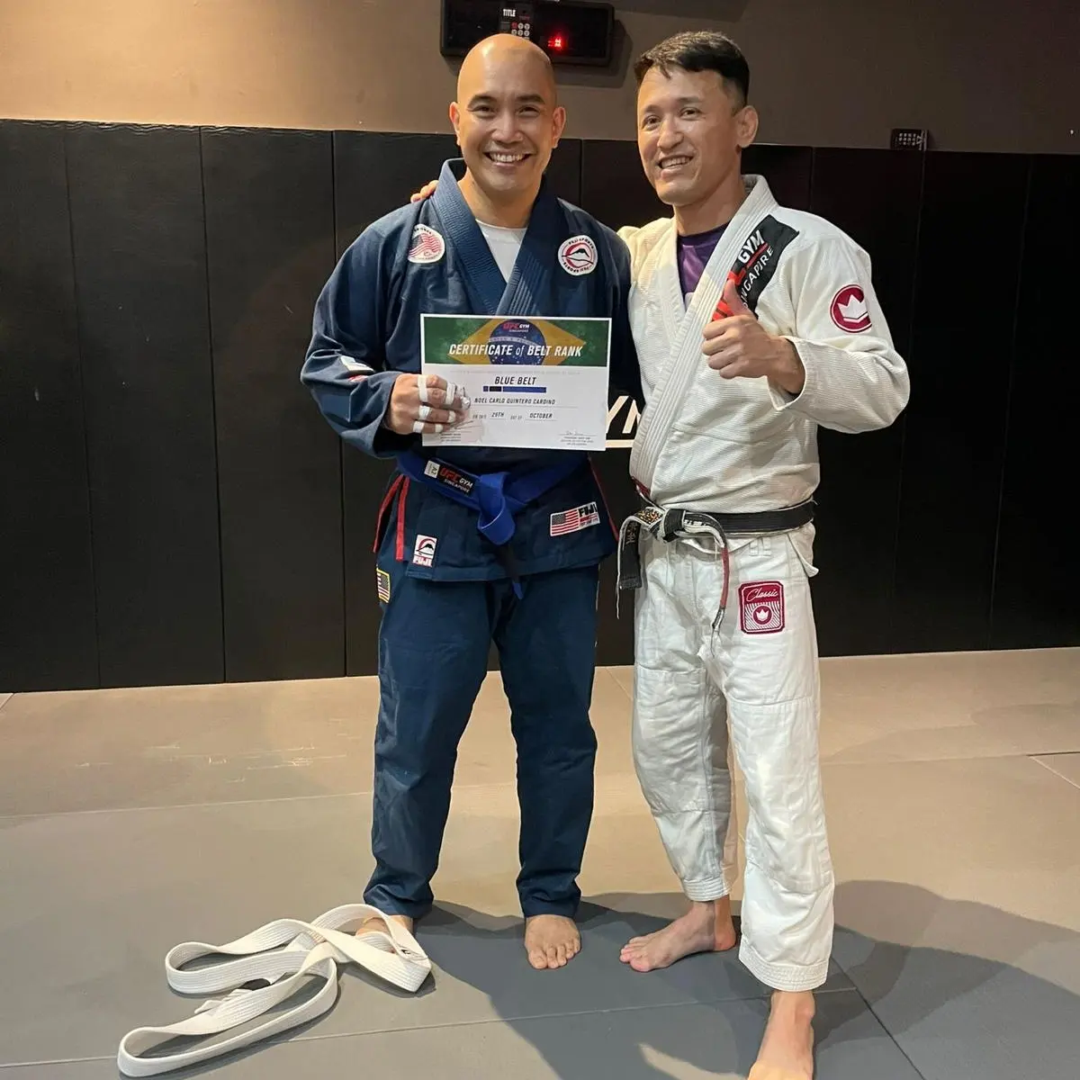 Blue belt · October 29, 2022 · Promoted by Prof Takeo Antonio Tani