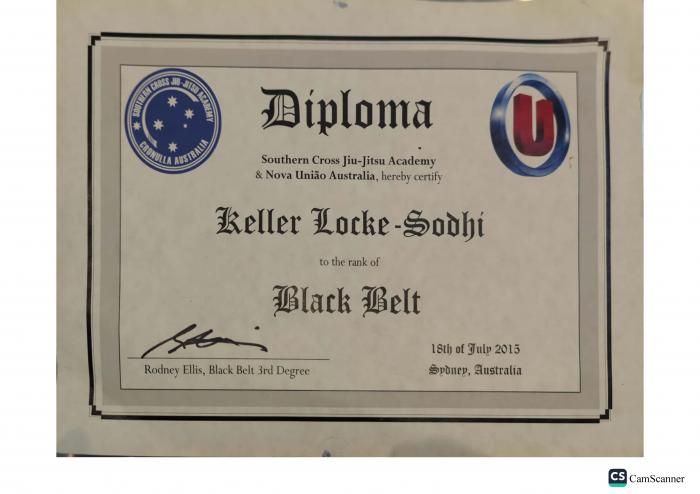 Black belt · July 18, 2015 · Promoted by Rodney Ellis