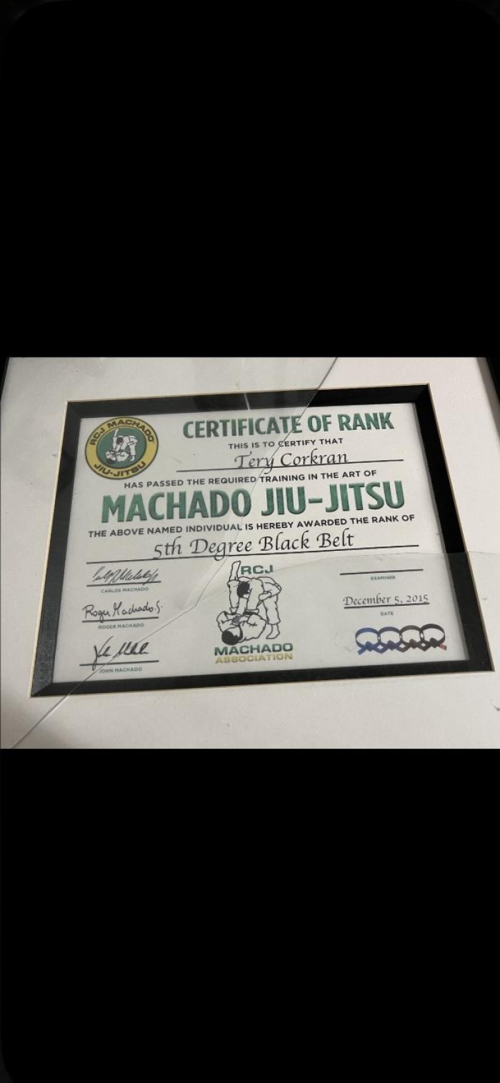 Black belt 5th degree · December 5, 2015 · Promoted by Carlos Machado