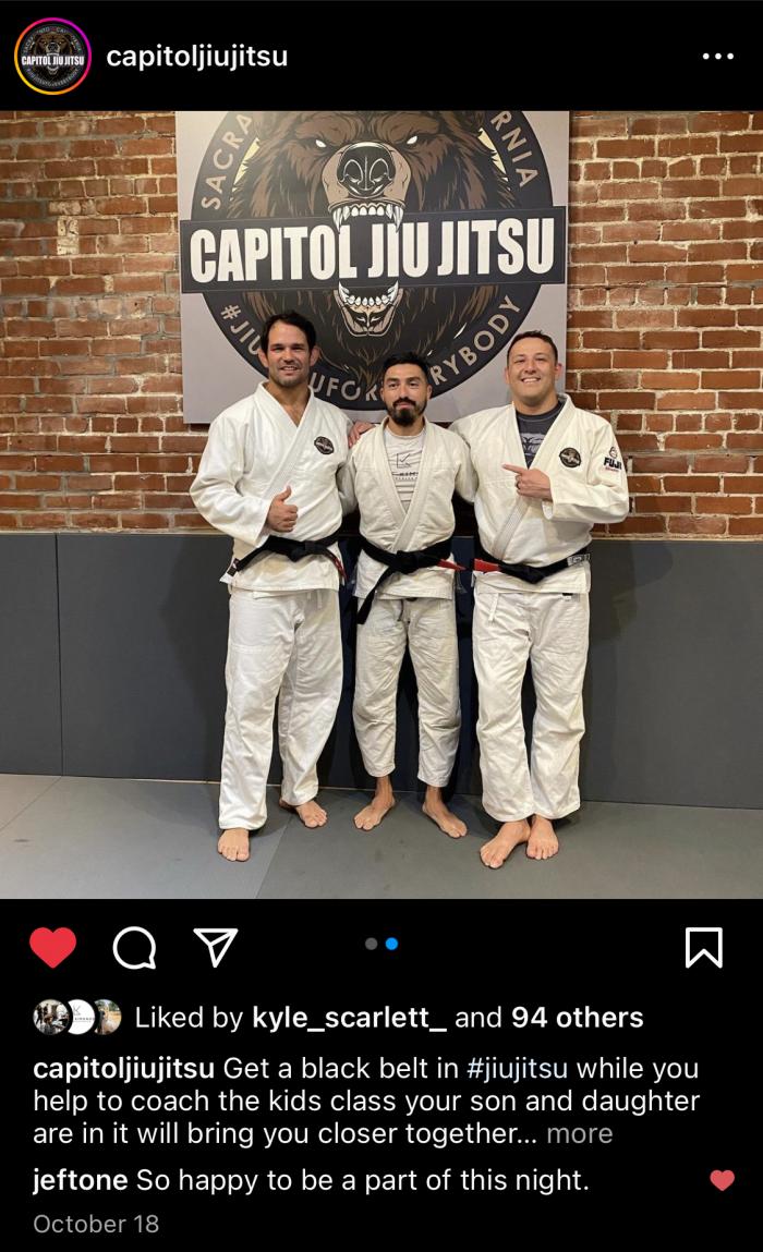Black belt · October 18, 2022 · Promoted by Eliot Kelly