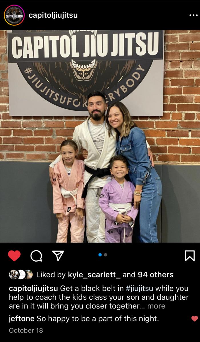 Black belt · October 18, 2022 · Promoted by Eliot Kelly