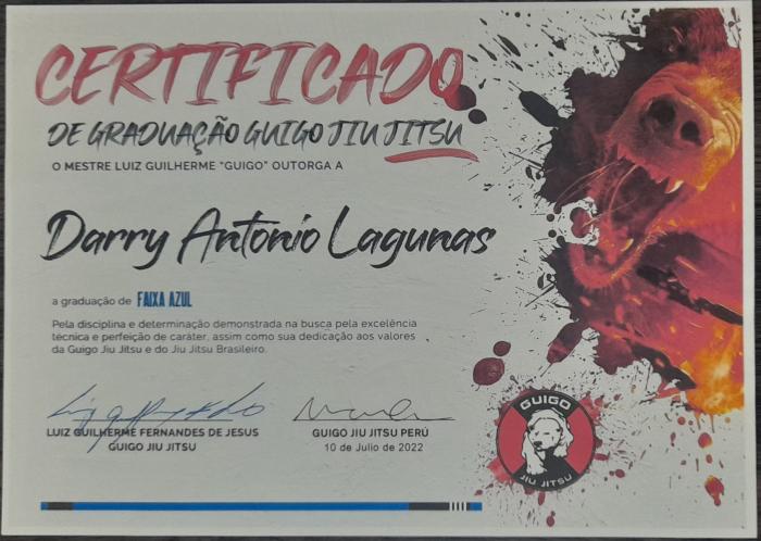 Blue belt · July 10, 2022 · Promoted by Mayko Sánchez