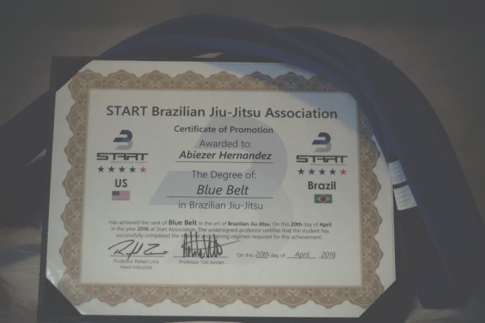 Blue belt · April 20, 2016 · Promoted by Rafael Lima (Gordinho) and Toti Jordan
