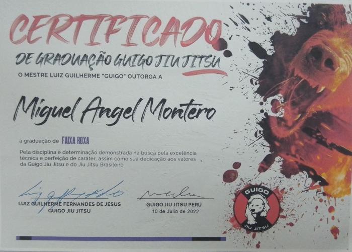 Purple belt · July 10, 2022 · Promoted by Marlon Ribeiro