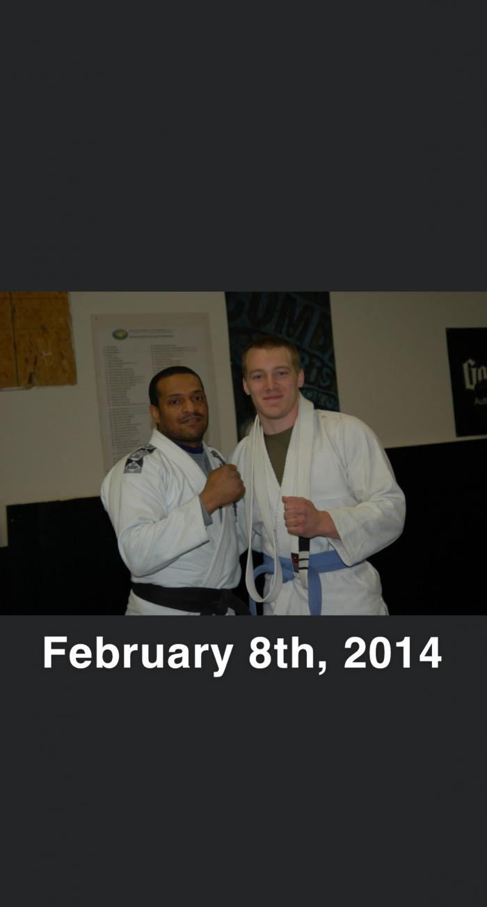 Blue belt · February 8, 2014 · Promoted by Jonathan Garfield