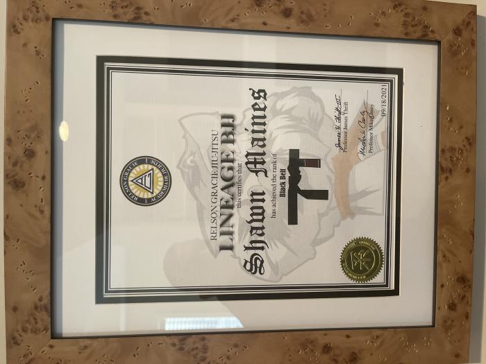 Black belt · September 18, 2021 · Promoted by Jimmy
