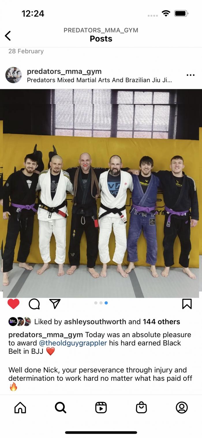 Black belt · February 26, 2022 · Promoted by Gavin Boardman