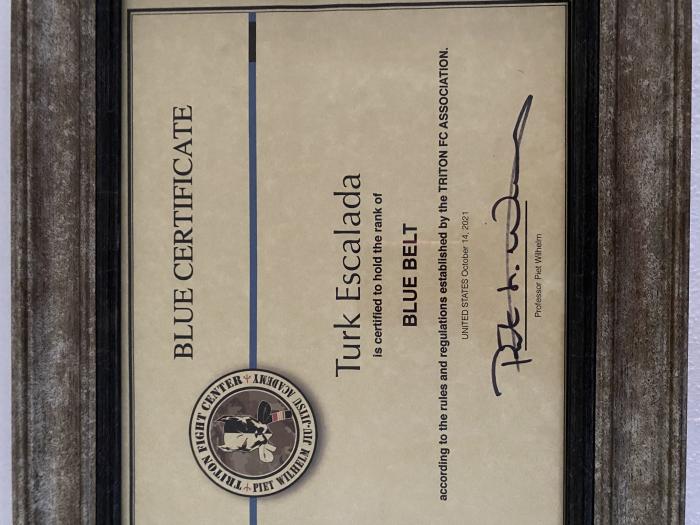 Blue belt · October 15, 2021 · Promoted by Piet Wilhelm