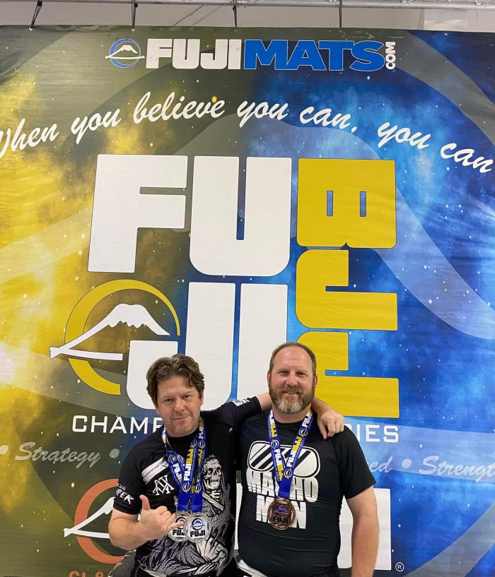 Me and my brother at a FUJI tournament.