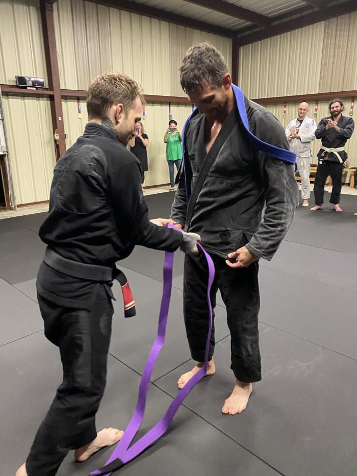 Purple belt · September 30, 2021 · Promoted by Kristian Woodmansee