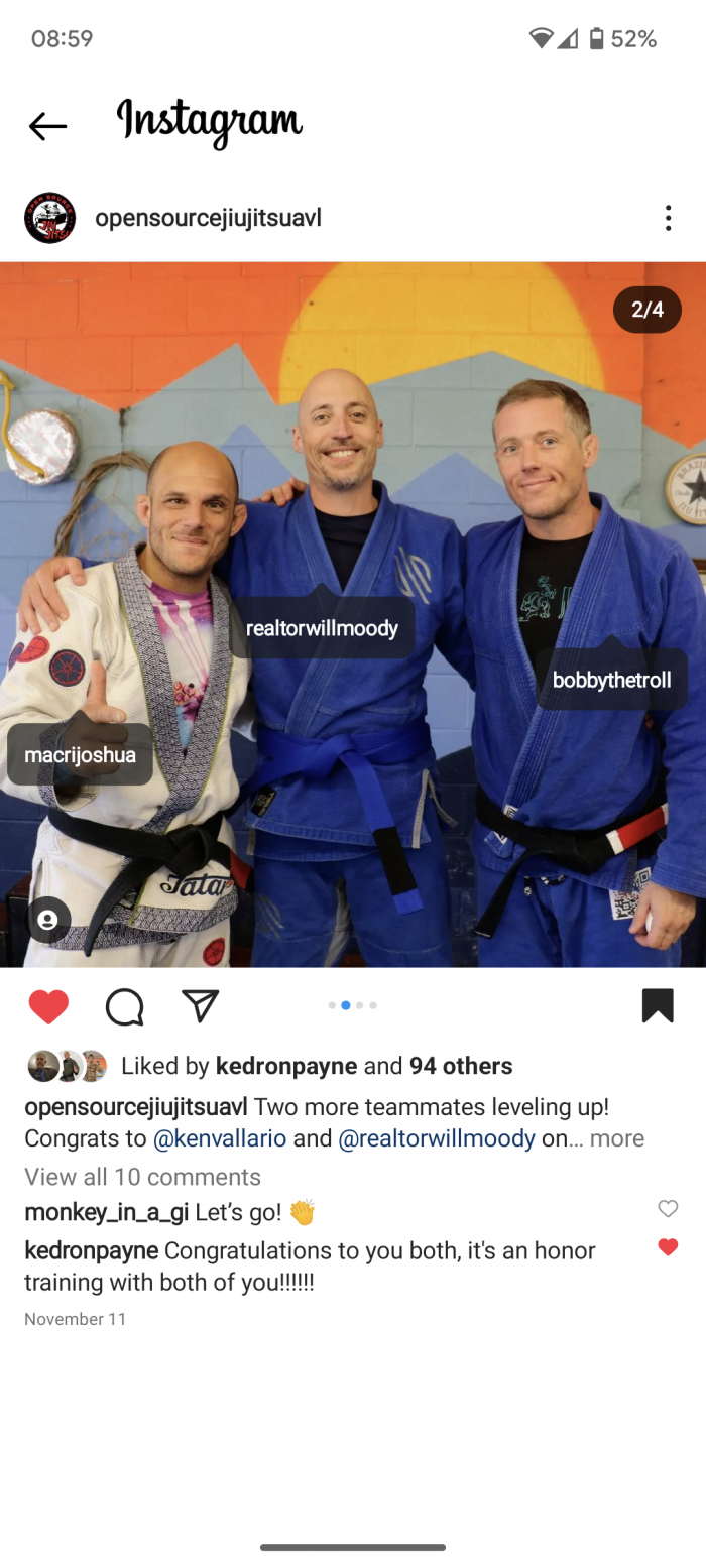 Blue belt · November 11, 2022 · Promoted by Robert McMasters