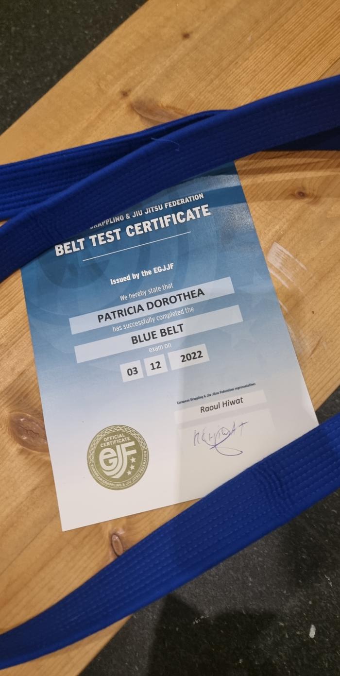 Blue belt · December 3, 2022 · Promoted by Raoul Hiwat