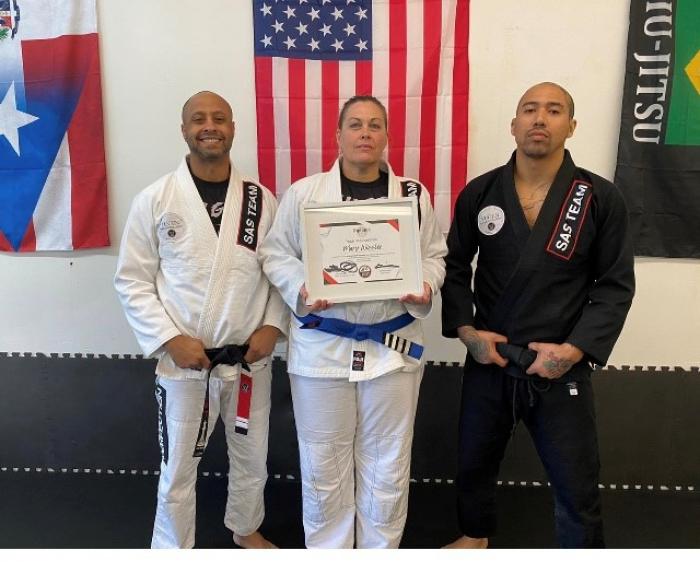 Blue belt · April 15, 2021 · Promoted by Edwin Albino Jr