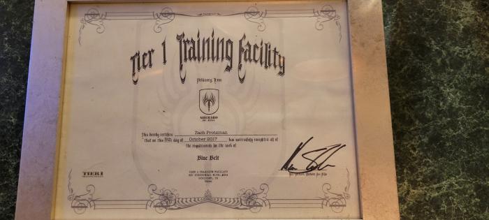 Blue belt · October 5, 2017 · Promoted by Alan Shebaro