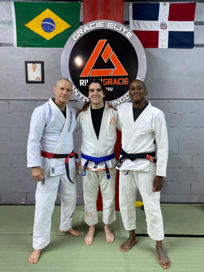 Photo with Grandmaster Rilion Gracie and Professor Gessner Costa