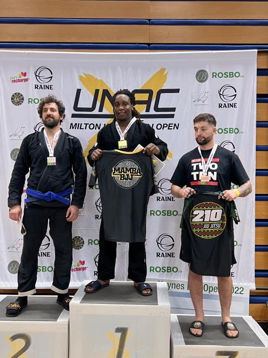 Blue belt, Super Heavy Gold @ UMAC Milton Keynes BJJ Competition