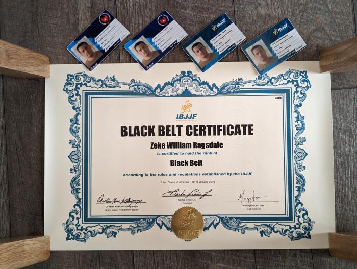 Black belt · December 7, 2018 · Promoted by Wellington "Megaton" Dias