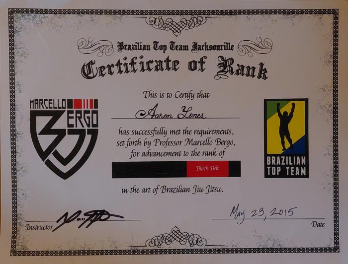 Black belt · May 23, 2015 · Promoted by Marcello Salazar Bergo
