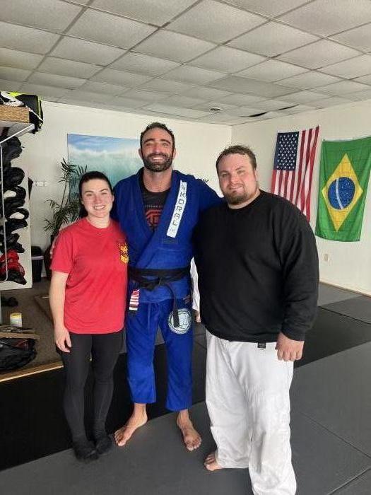 My wife and I at a Rafael Lang seminar at Sabens Martial Arts